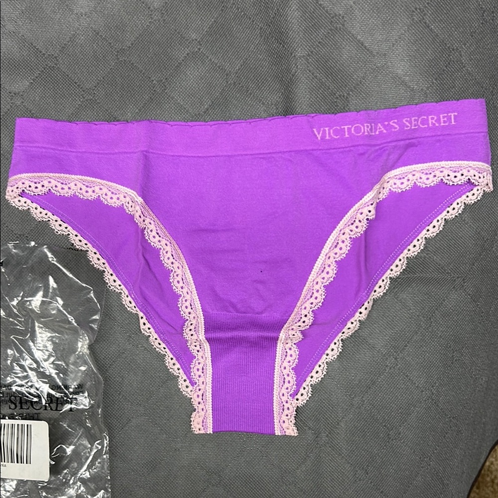 Victoria's Secret Purple Lace Trim Panties